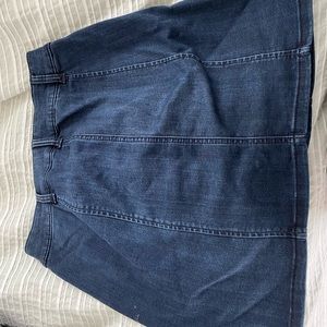 dark wash denim skirt